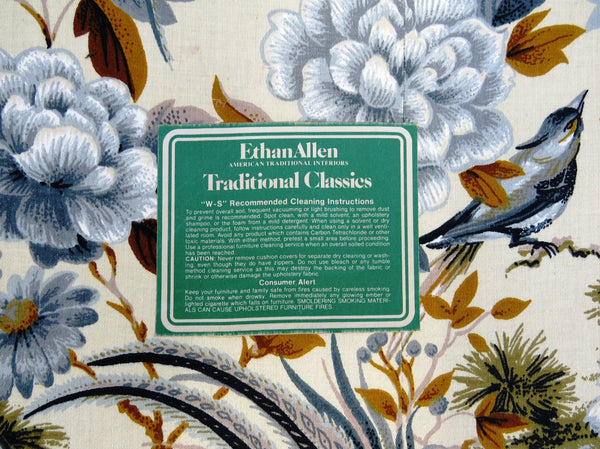 edgebrookhouse - 1980s Ethan Allen Sofa With 5th Avenue Quilted Designer Fabric