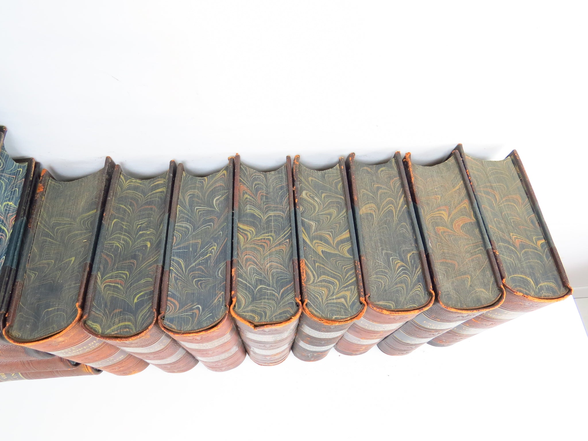 Antique 1903 Leather Bound Encyclopedia Americana - Complete