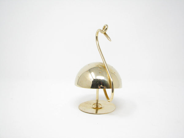 edgebrookhouse - Antique Art Deco Napier Gold Plated Metal Flamingo Bird Appetizer Hors d'oeuvres Holder