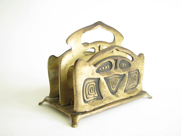 edgebrookhouse - Antique Art Nouveau Bradley & Hubbard Brass Letter Holder