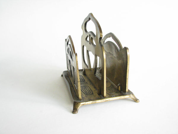 edgebrookhouse - Antique Art Nouveau Bradley & Hubbard Brass Letter Holder