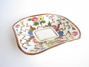 edgebrookhouse - Antique Burslem England Embossed Ceramic Serving Tray or Decorative Dish by H.J. Wood
