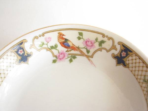 edgebrookhouse - Antique Carl Tielsch & Co. Altwasser Silesia Germany Porcelain Small Bowls with Pheasant Design - Set of 5