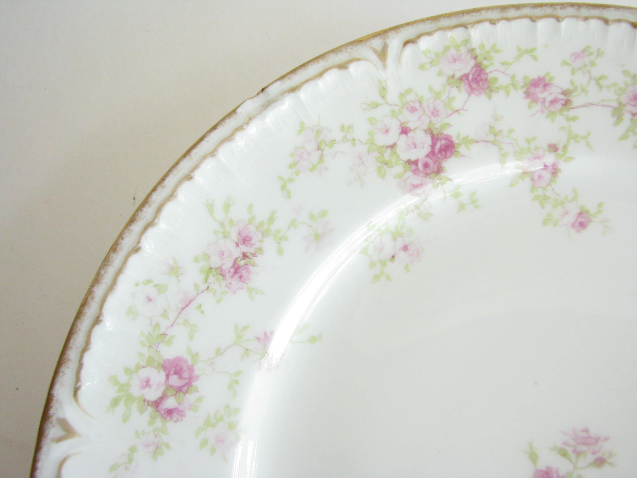 Antique Charles Field Haviland GDA Limoges Floral Porcelain Dinner