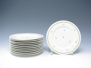 edgebrookhouse - Antique GD & Cie Avenir Decorated Legrand & Co Limoges Porcelain Bread Plates - 11 Pieces