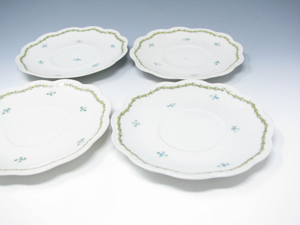edgebrookhouse - Antique GD & Cie Avenir Decorated Legrand & Co Limoges Porcelain Cups & Saucers - 8 Pieces