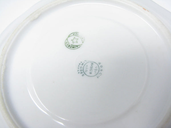 edgebrookhouse - Antique GD & Cie Avenir Decorated Legrand & Co Limoges Porcelain Cups & Saucers - 8 Pieces