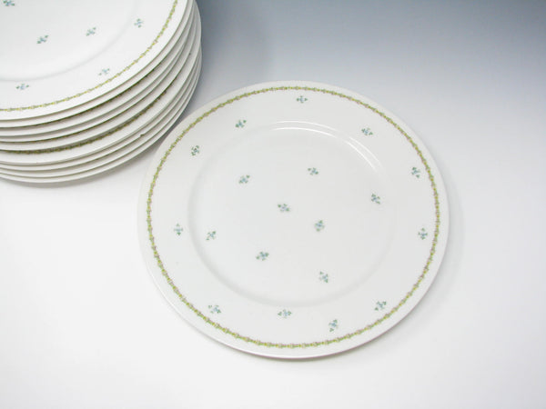 edgebrookhouse - Antique GD & Cie Avenir Decorated Legrand & Co Limoges Porcelain Dinner Plates - 11 Pieces