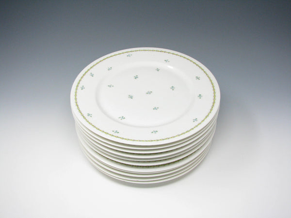 edgebrookhouse - Antique GD & Cie Avenir Decorated Legrand & Co Limoges Porcelain Dinner Plates - 11 Pieces