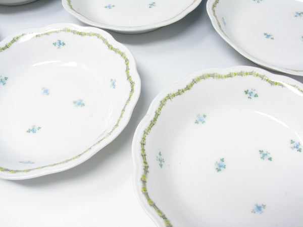 edgebrookhouse - Antique GD & Cie Avenir Decorated Legrand & Co Limoges Porcelain Small Bowls - 6 Pieces