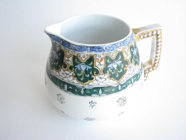 edgebrookhouse - Antique Hand-Painted Dresden Porcelain Pitcher or Vase