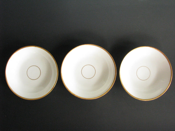 edgebrookhouse - Antique Haviland Limoges Porcelain Gold Wedding Ring Mix Match Small Bowls - Set of 8