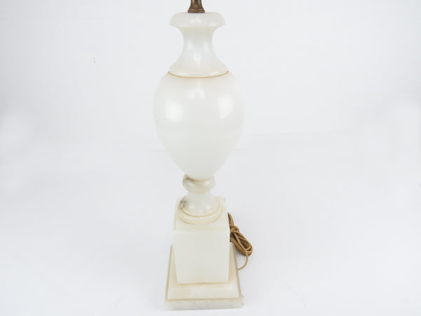 edgebrookhouse - Antique Italian Translucent White Alabaster Vase or Urn / Balusters Form Table Lamp