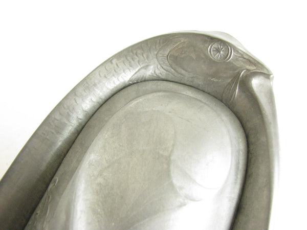 edgebrookhouse - Antique Kayserzinn Art Nouveau Pewter Double Bird Lidded Trinket Box by Hugo Leven