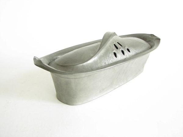 edgebrookhouse - Antique Kayserzinn Art Nouveau Pewter Double Bird Lidded Trinket Box by Hugo Leven