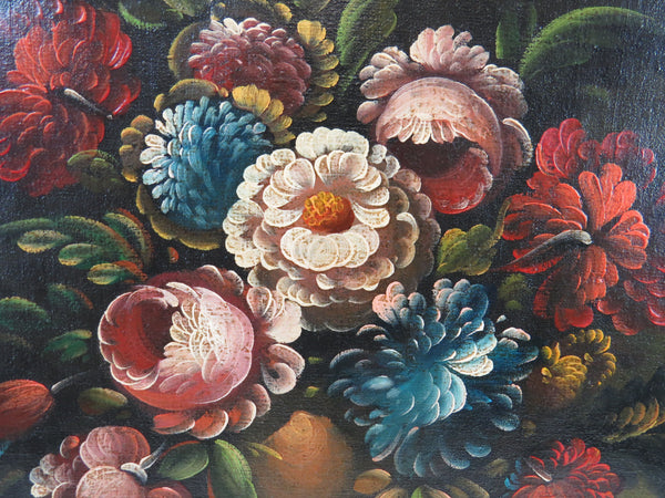 edgebrookhouse - Antique Late 19th Century Dutch Old Master Still Life Oil on Canvas - Signed and Framed