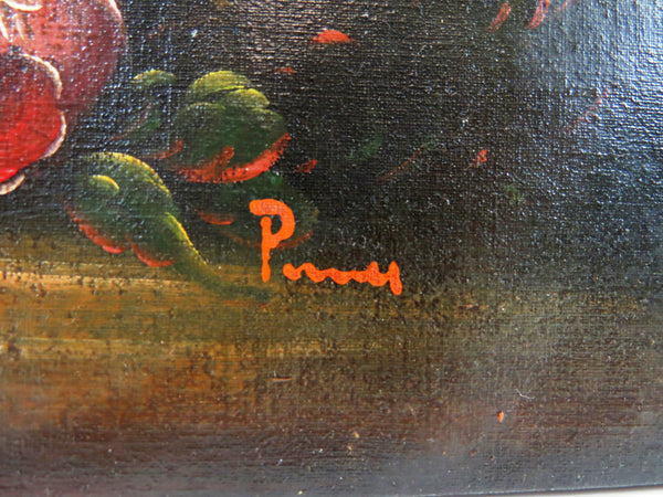 edgebrookhouse - Antique Late 19th Century Dutch Old Master Still Life Oil on Canvas - Signed and Framed