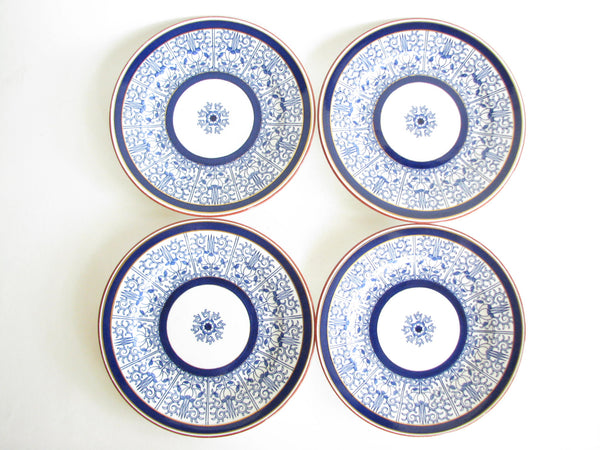 edgebrookhouse - Antique Late 19th Century Royal Worcester Lily Dinner Plates - Set of 4