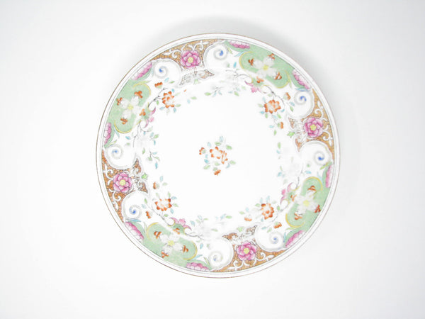 edgebrookhouse - Antique Mintons England Porcelain Salad Plates with Floral Design - Set of 4
