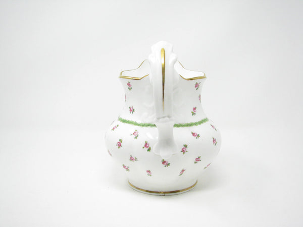 edgebrookhouse - Antique Mintons for Gilman Collamore New York Porcelain Pitcher with Hand-Painted Floral Design and Gold Detail