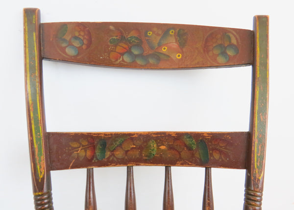 edgebrookhouse - Antique Primitive Pennsylvania Dutch Painted Side Chairs - Set of 14