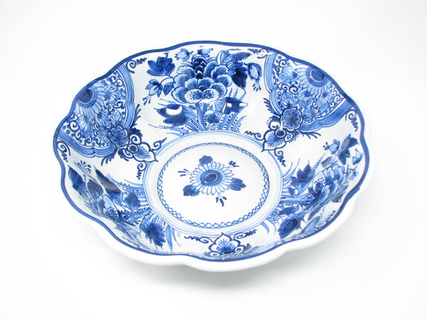 edgebrookhouse - Antique Royal Delft de Porceleyne Fles Large Bowl with Blue White Design