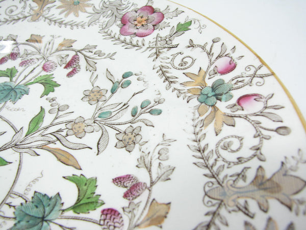 edgebrookhouse - Antique T & R Boote Lahore Glazed Earthenware Dinner Plate