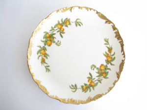 edgebrookhouse - Antique T & V Limoges France Depose Serving Platter with Oranges and Gilt Rim