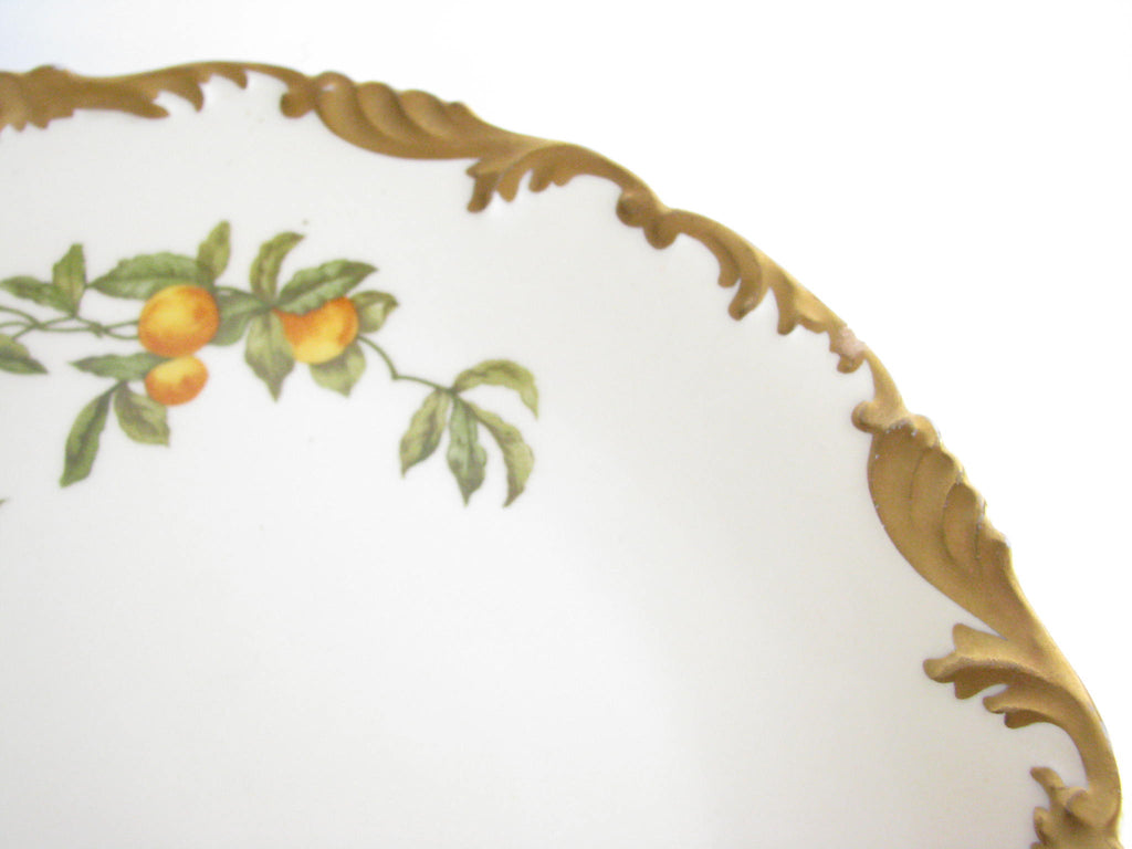 Antique T & V Limoges France Depose Serving Platter with Oranges and G –  edgebrookhouse
