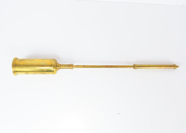 edgebrookhouse - Antique Telescopic Brass Fireplace Brush / Broom by Benton & Stone Made in England