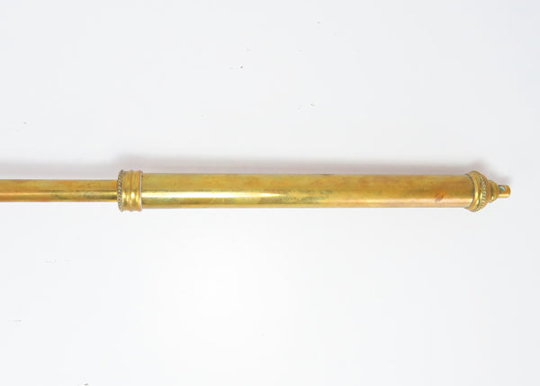 edgebrookhouse - Antique Telescopic Brass Fireplace Brush / Broom by Benton & Stone Made in England