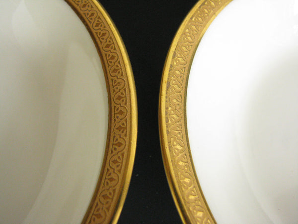 edgebrookhouse - Antique Theodore Haviland Limoges Gold Encrusted Porcelain Small Bowls - Set of 11