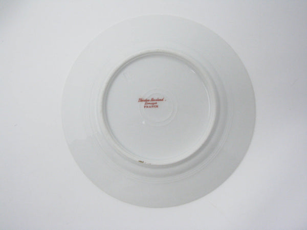 edgebrookhouse - Antique Theodore Haviland Limoges Porcelain Bread or Dessert Plates with Floral Design and Embossed Rim - Set of 8