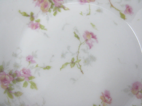 edgebrookhouse - Antique Theodore Haviland Limoges Porcelain Small Bowls with Floral Design and Embossed Rim - Set of 4