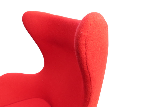 edgebrookhouse - 1990s Arne Jacobsen Style Egg Chair With Matching Ottoman
