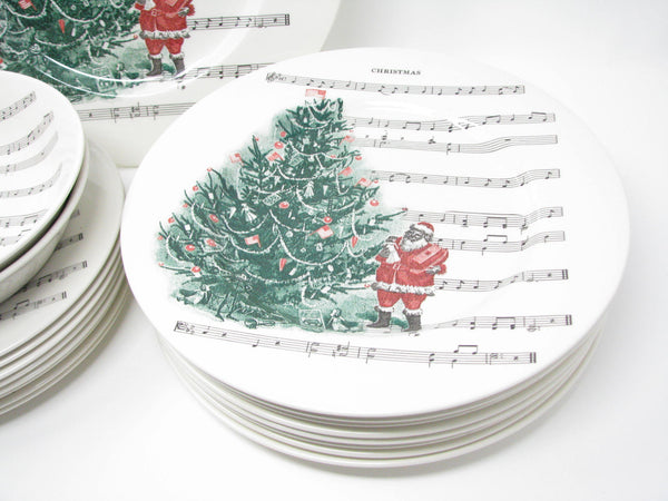 edgebrookhouse - Carly Dodsley Christmas Tree Dinnerware Set Made in England - 19 Pieces