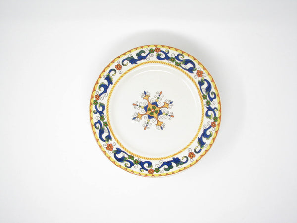 edgebrookhouse - Ceramic Salad Plates with Folk Art Floral Design Made in Portugal - Set of 6