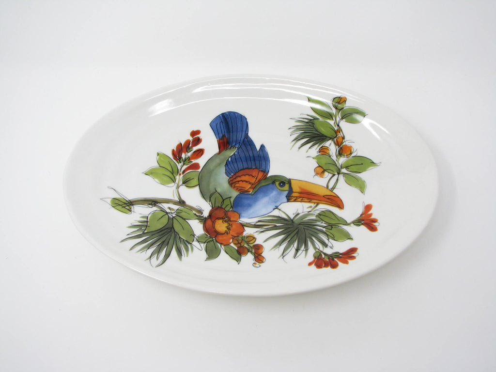 Ceramica Cuore Handmade Italian Ceramic Serving Platter with Tropical – edgebrookhouse