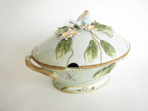 edgebrookhouse - Contemporary Fitz Floyd Toulouse Large Lidded Soup Tureen with Bird Finial