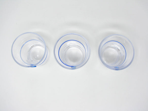edgebrookhouse - Crate & Barrel Button Blown Glass Double Old Fashioned Whiskey Glasses - 3 Pieces