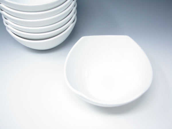 edgebrookhouse - Dansk Classic Fjord White Square Coupe Porcelain Bowls - 7 Pieces