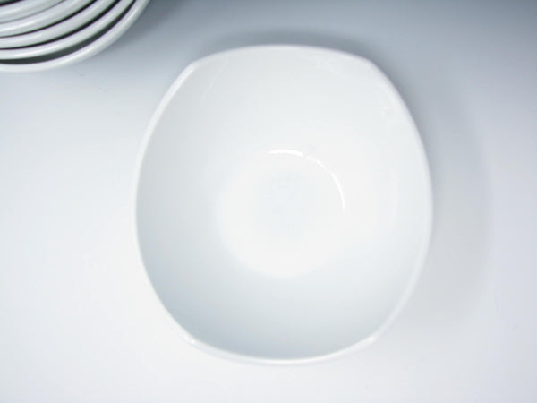 edgebrookhouse - Dansk Classic Fjord White Square Coupe Porcelain Bowls - 7 Pieces
