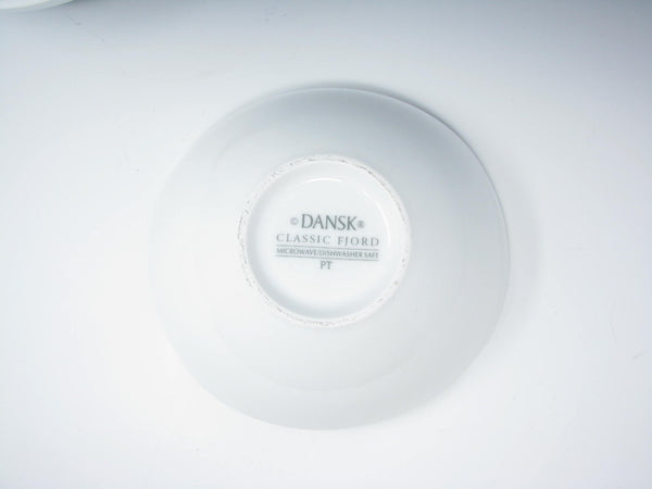edgebrookhouse - Dansk Classic Fjord White Square Coupe Porcelain Bowls - 7 Pieces