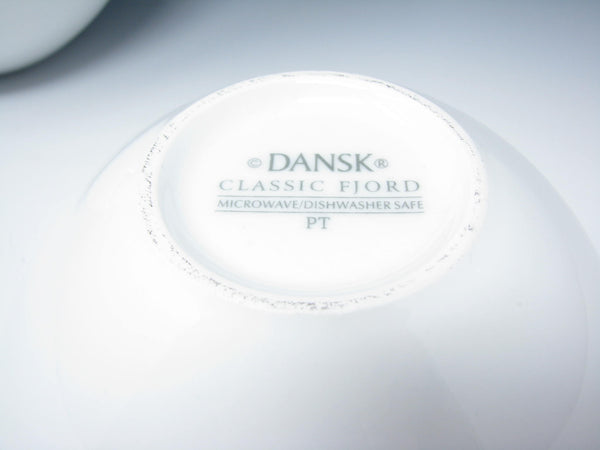 edgebrookhouse - Dansk Classic Fjord White Square Coupe Porcelain Bowls - 7 Pieces