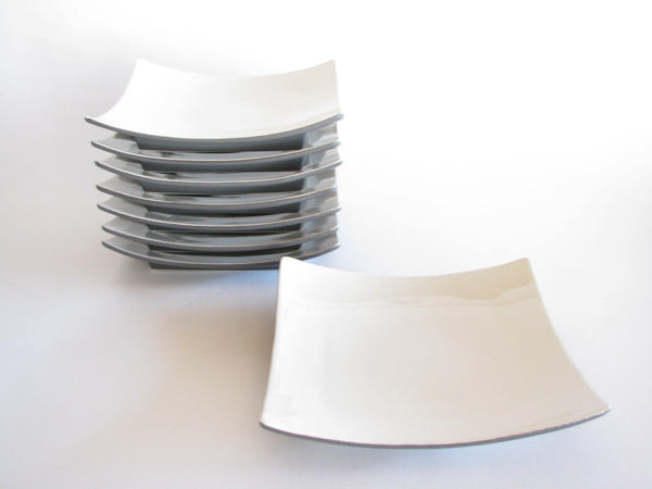 edgebrookhouse - Faria & Bento L'Essential Square Earthenware Dinner Plates - Set of 8