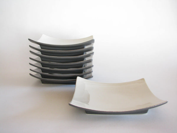 edgebrookhouse - Faria & Bento L'Essential Square Earthenware Dinner Plates - Set of 8