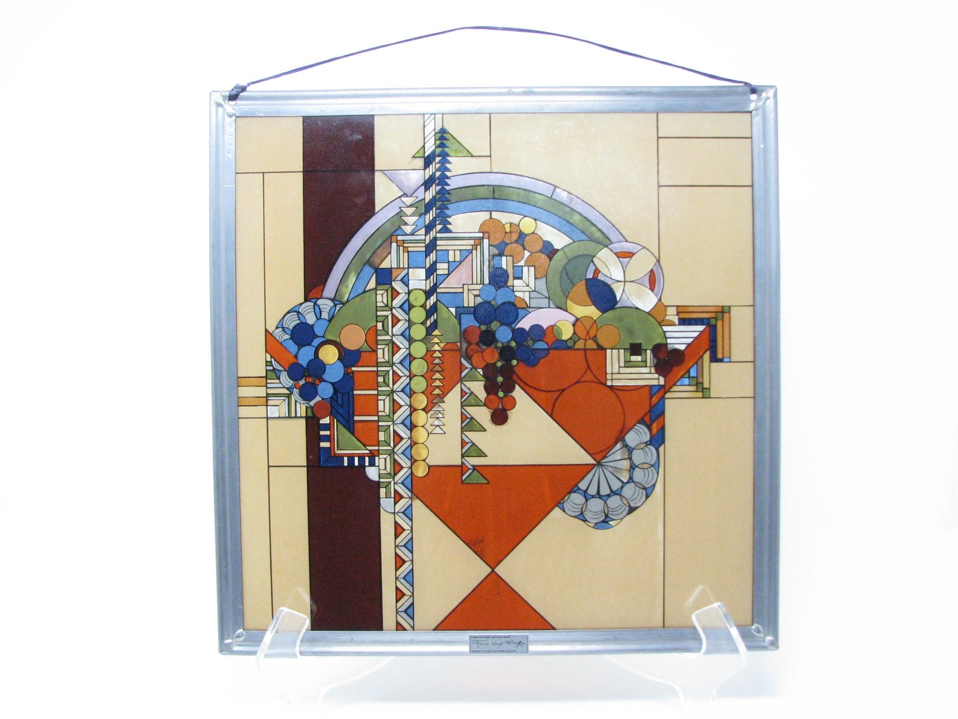 【Schiele】フランクロイドライト/ May Basket Frank Lloyd Wright Foundation May Basket Stained Glass Art