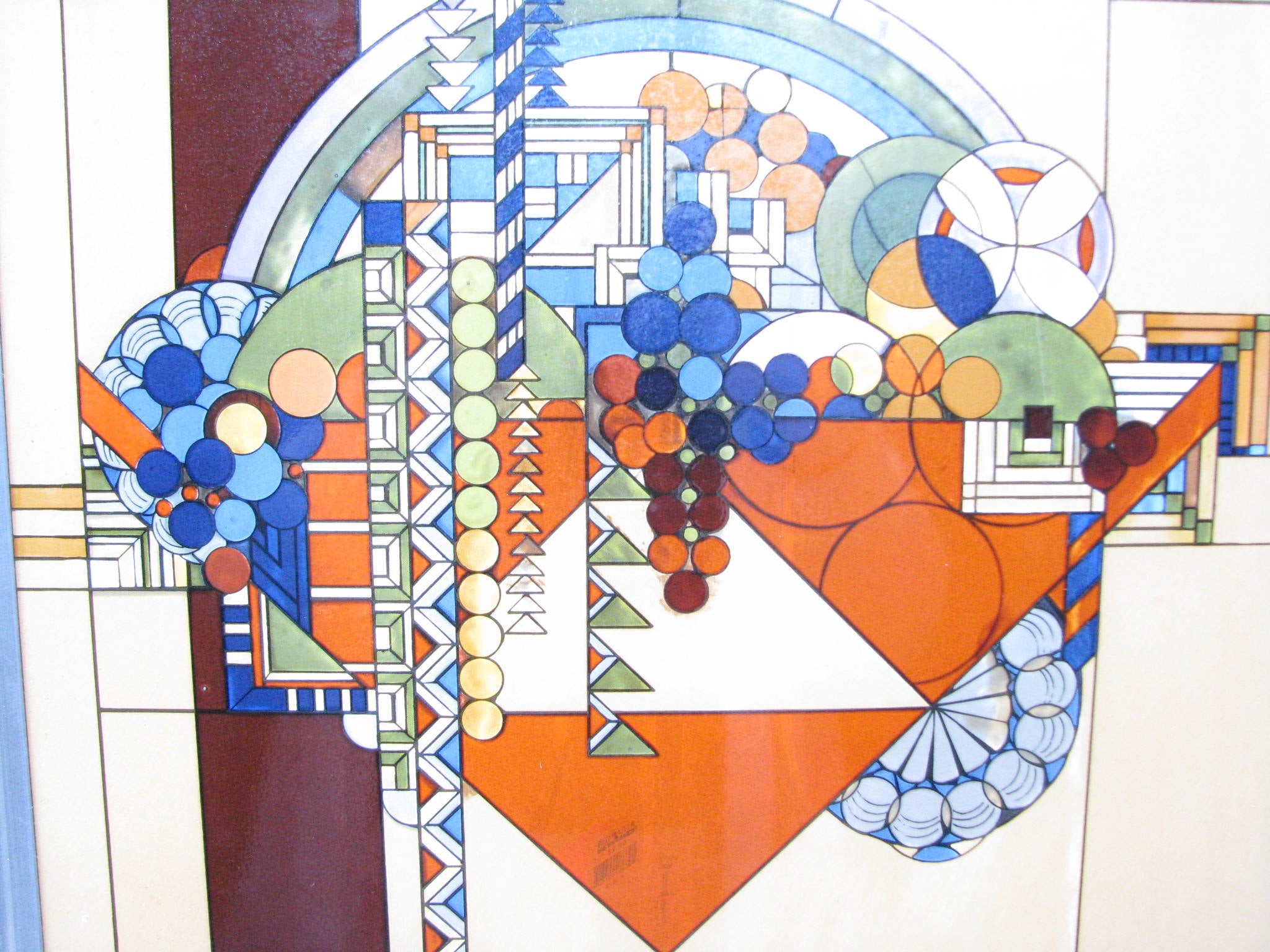Frank Lloyd Wright Foundation May Basket Stained Glass Art