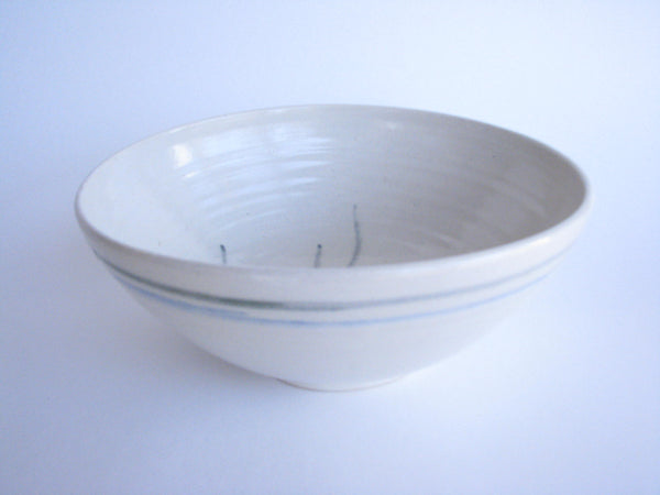 edgebrookhouse - Handmade Pottery Serving Bowl Featuring Floral Design