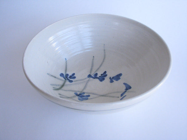 edgebrookhouse - Handmade Pottery Serving Bowl Featuring Floral Design